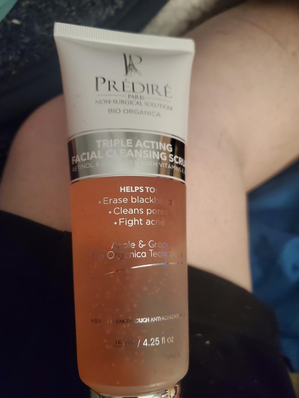 Prédiré Triple Acting Facial Cleansing Scrub - Peach/Orange